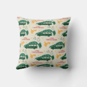 車の上のナショナルランポンクリスマスツリー クッション (裏面)