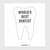 車の世界の最高の歯医者のビニールシールと詳細 シール (シート)