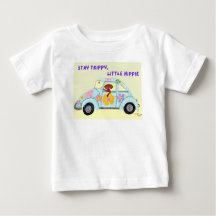 車の中のヒッピーなダックスフントにStay Trippy, Little Hippie