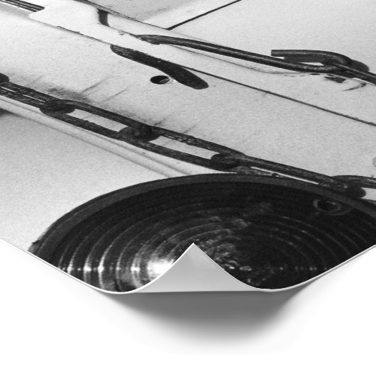 車の中の犬。 ポスター (角)