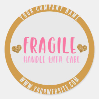 車の事業の壊れやすいカスタム柄 ラウンドシール