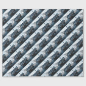 車の低いライダーのヴィンテージのOldschoolの車のな運転 ラッピングペーパー (フラット)