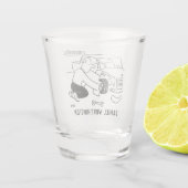 車の修理と修理。整備士 ショットグラス (裏面)