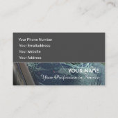 車の修理の専門家のための壊れた風防ガラス 名刺 (裏面)