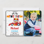 車の写真招待 招待状 (正面)