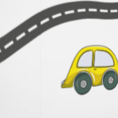 車の取り外し可能なピールアンドスティック男の赤ちゃん子供部屋 壁紙 (縫い目)