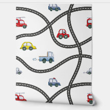 車の取り外し可能なピールアンドスティック男の赤ちゃん子供部屋