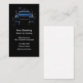 車の名刺のクール詳細 名刺 (正面/裏面)