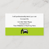 車の名刺のクール詳細 名刺 (裏面)