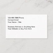 車の名刺のモダンスタイル 名刺 (裏面)