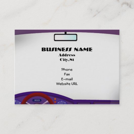 車の名刺の中 名刺 (正面)