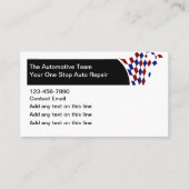 車の名刺ユニークデザインテンプレート 名刺 (正面)