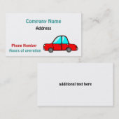 車の名刺 名刺 (正面/裏面)