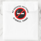 車の喫煙は何もない。感謝してい ラウンドシール (バッグ)