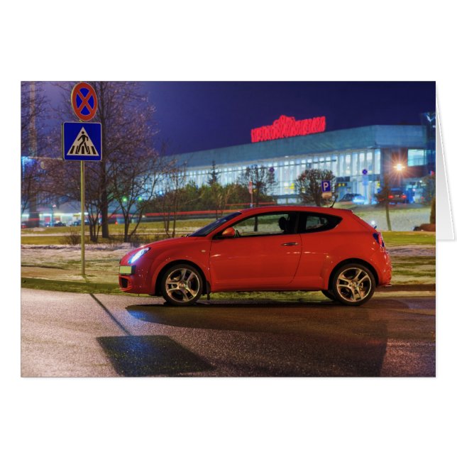 車の夕べ (正面横)