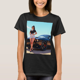 車の女 Tシャツ