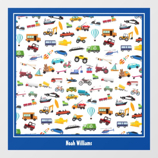 車の子供を動かす小さな男の子 ウィンドウサイン (シート)