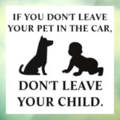 車の安全ステッカーの子供のアラーム ウィンドウサイン (シート3)