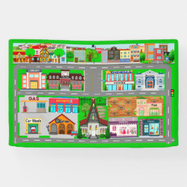 車の市街路2 1.2' x 4' 横断幕