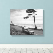 車の引き上げトレーラー キャンバスプリント (インサイチュ (ウッドフロア))