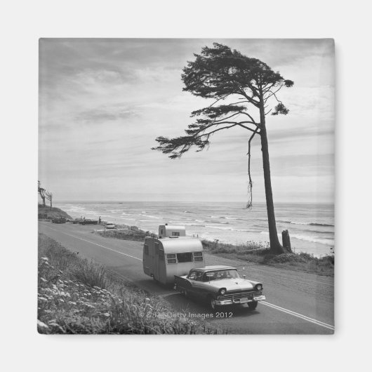 車の引き上げトレーラー マグネット (正面)