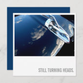 車の恋人の第50誕生日-回転頭部 招待状 (正面/裏面)