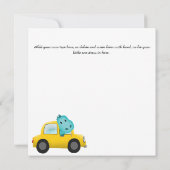 車の愛するパパの男の子のためのパパ編集可能かわいい サンキューカード (裏面)