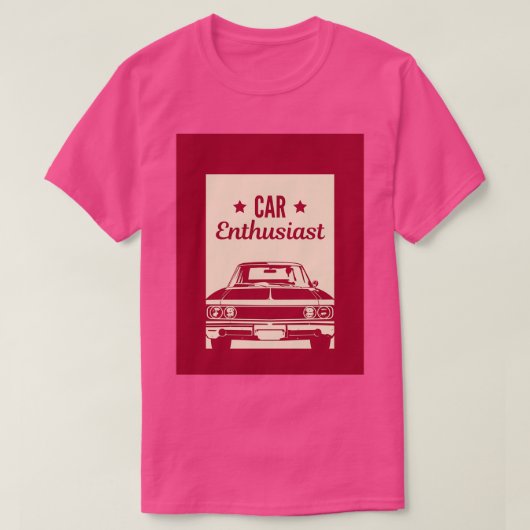 車の愛の愛好家 Tシャツ (デザイン正面)