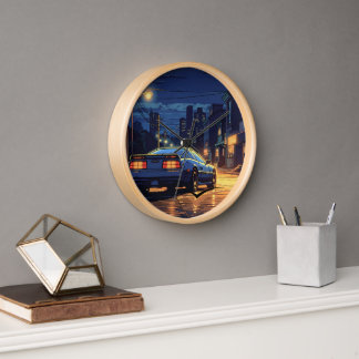 車の愛好家 壁時計