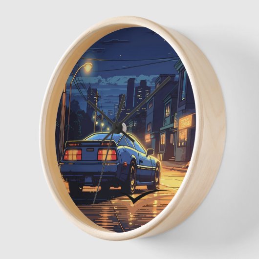 車の愛好家 壁時計 (傾斜)