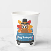 車の感謝祭で七面鳥 紙コップ (正面)