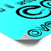 車の指のポスタおもしろいーサイン ポスター (角)