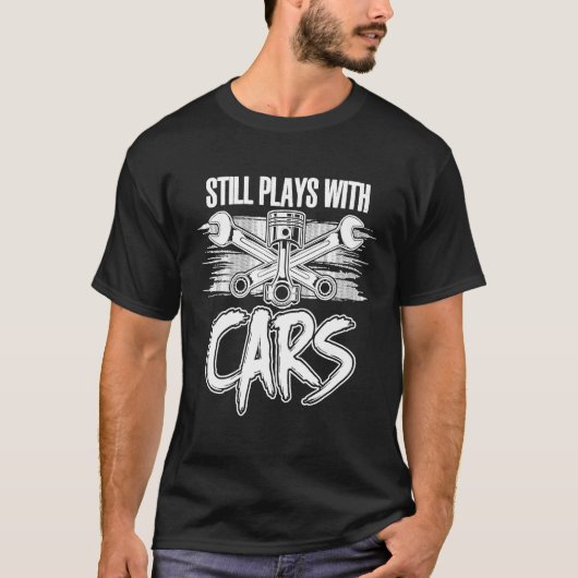 車の整備士はまだ遊車のメッシ車のュ Tシャツ (正面)
