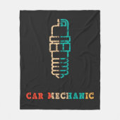 車の整備士イグナイト |整備士毛布 フリースブランケット (正面)