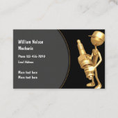 車の整備士クールデザイン 名刺 (正面)