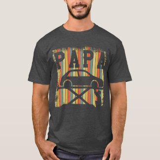 車の整備士パパレトロヴィンテージファーザーズデイギフト Tシャツ