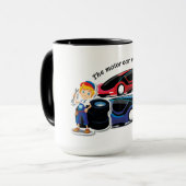 車の整備士マグ マグカップ (正面左)