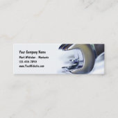 車の整備士レンチズミニ名刺 スキニー名刺 (正面)