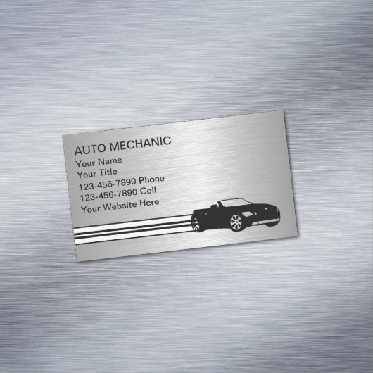 車の整備士名刺マグネット マグネット名刺 (インサイチュ)