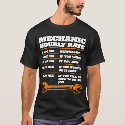 車の整備士専門ツール Tシャツ (正面)