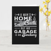 車の整備士整備士エンジおもしろいンギフトアイディア カード (黄色い花)