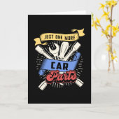 車の整備士車のエンジン整備士レトロおもしろいギフト カード (黄色い花)