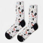 車の整備士車のツールテーマ ソックス (左)