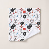 車の整備士車のツールテーマ バスタオルセット (ウォッシュタオル)