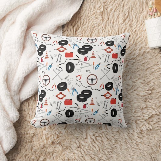 車の整備士車のツール クッション (ブランケット)