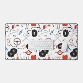 車の整備士車のツール デスクマット (キーボード&マウス)