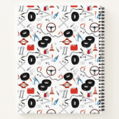 車の整備士車のツール ノートブック (裏面)