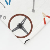 車の整備士車のツール フリースブランケット (角)