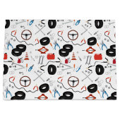 車の整備士車のツール ラージペーパーバッグ (正面)