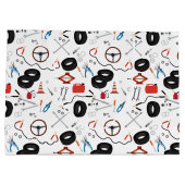 車の整備士車のツール ラージペーパーバッグ (裏面)